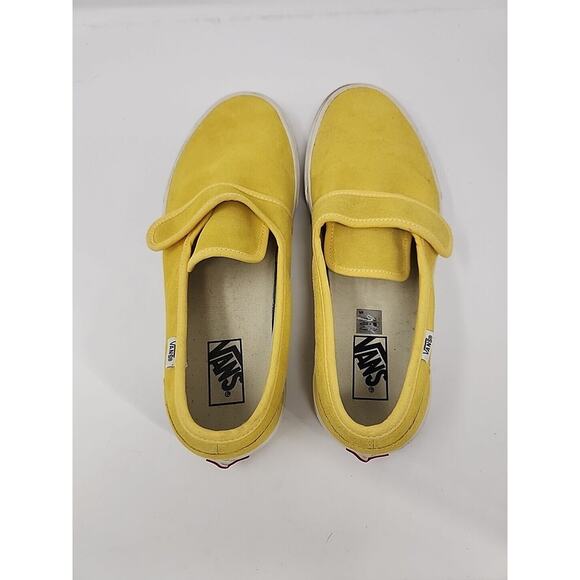 Vans Slip On Suede Shoes Sneakers Mens Size 11.5 Aspen Yellow Mustard 47V Casual main image 16